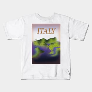 Italy vintage travel poster. Kids T-Shirt